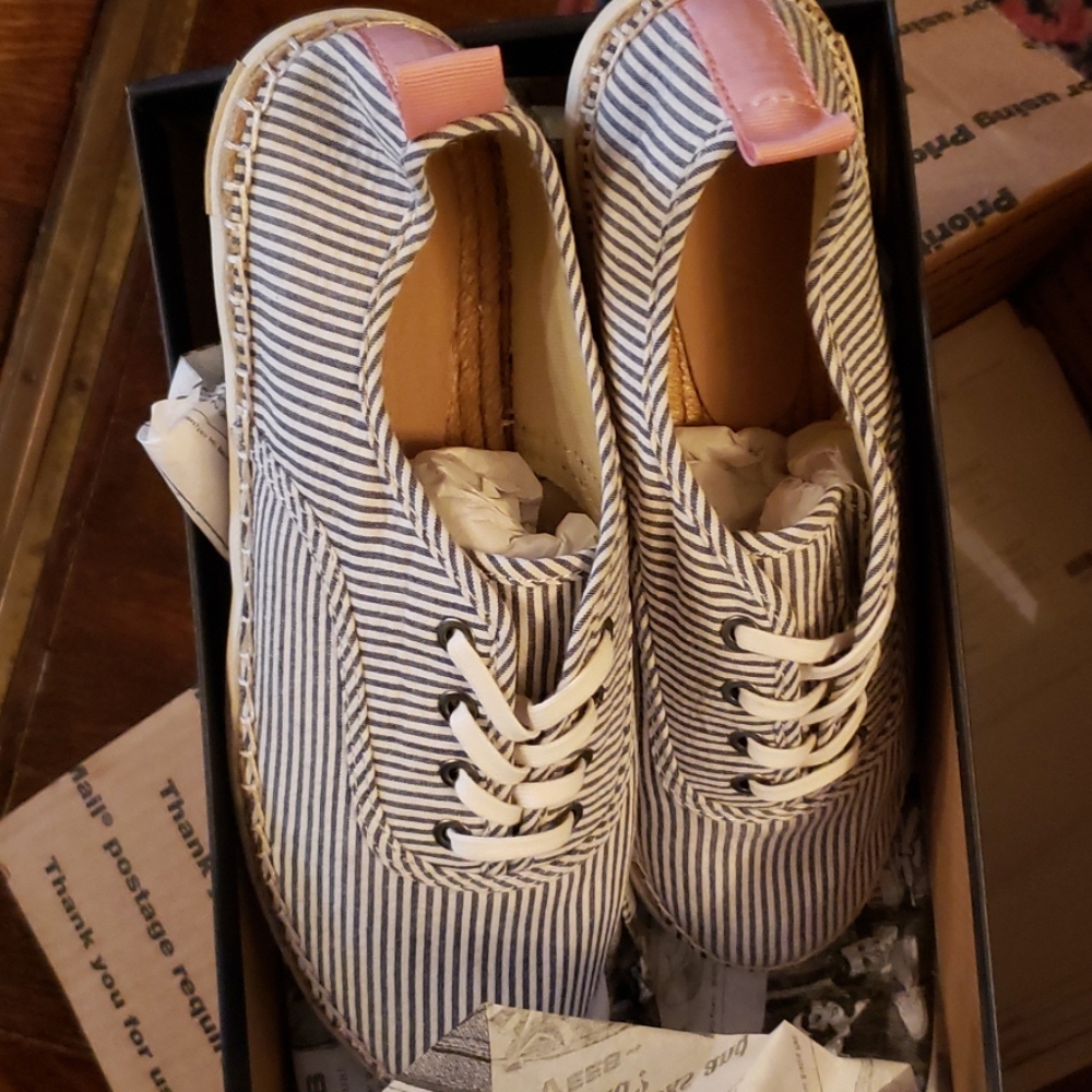 Seavees striped espedrille Sorrento sand shoes NIB from j crew
